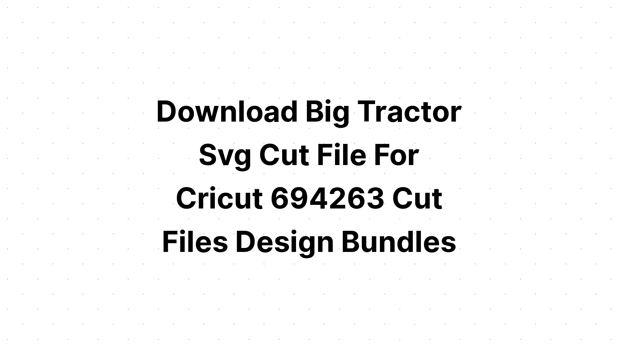 Download Tractor Monogram SVG File